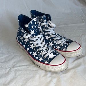 Red White & Blue High Top Chuck Taylor’s